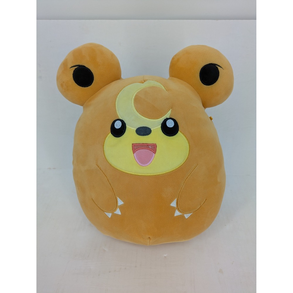 Squishmallows Pokemon Teddiursa 10" Plush Bear Toy Jazwares 2024 Authentic Anime